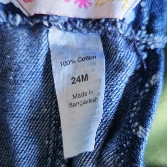 Delia's Baby Smiley Face Denim Overalls - Picture 12 of 12